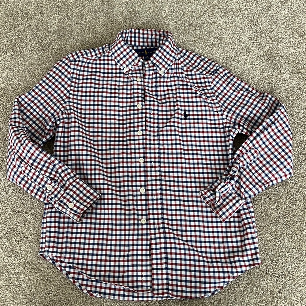 Ralph Lauren boys button up collar shirt